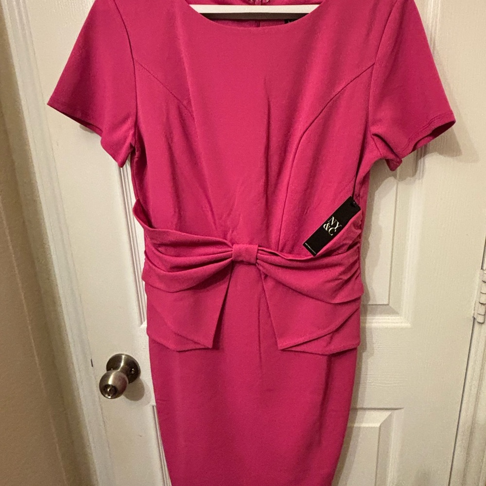 New York & Company Midi Dress with Dolman Sleeves